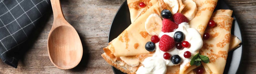 Crêpes aux fruits rouges