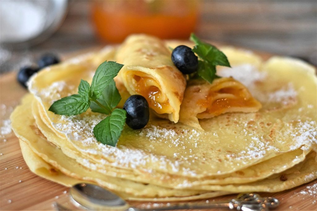 Crêpes à la myrtille