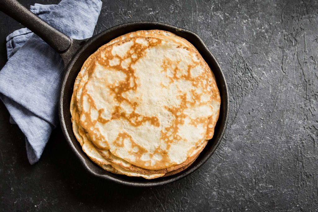 Poêle à crêpes en fonte